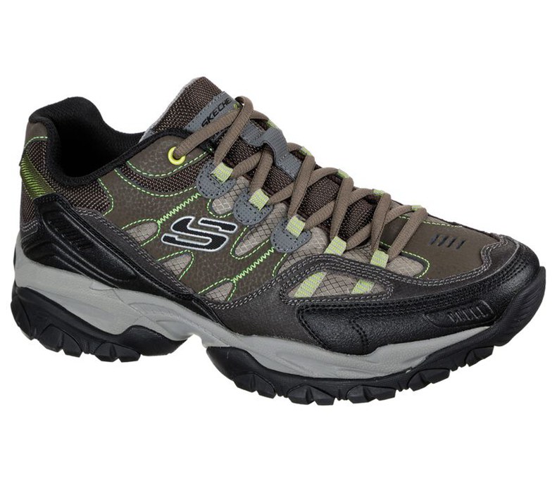 Skechers Herr Olivgröna/Svarta Sneakers - Sparta 2.0 - Domitia - Sverige (XBTEA-6045)